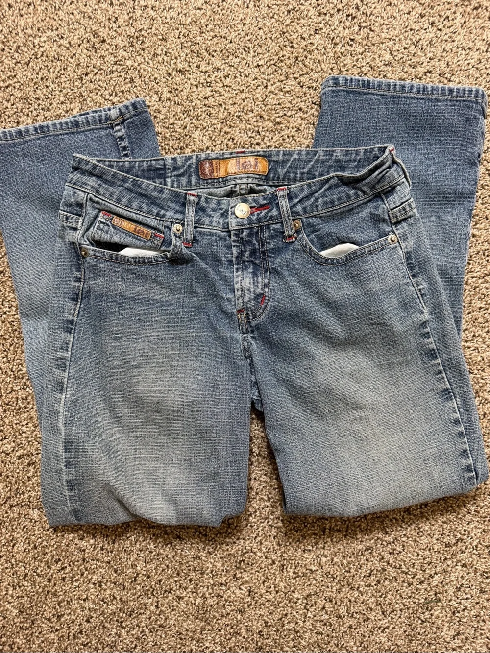 lei Light Blue Straight Leg Jeans