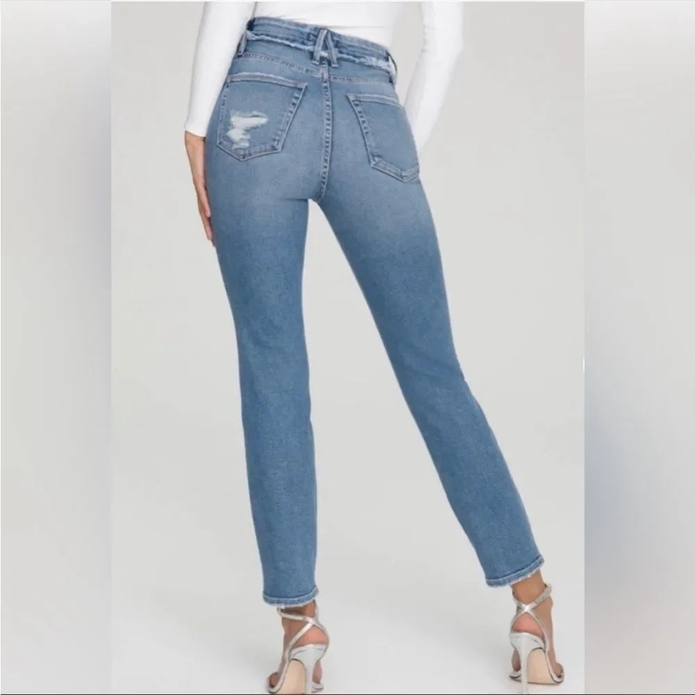 NWT good American good legs straight 6/28 in blue‎ 618