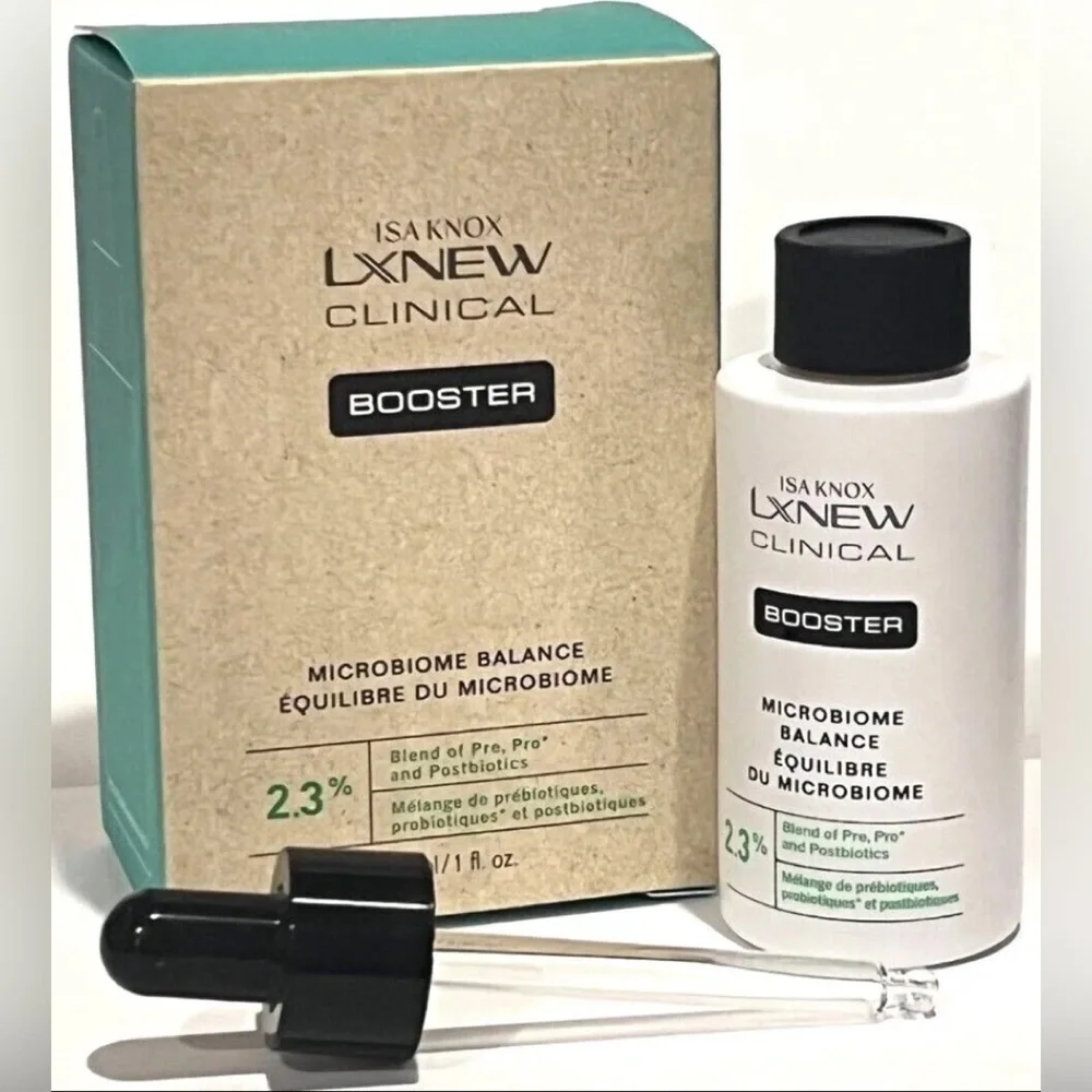 NWT Avon Isa Knox LXNEW Clinical Booster Microbiome Balance 2.3% - 30ml