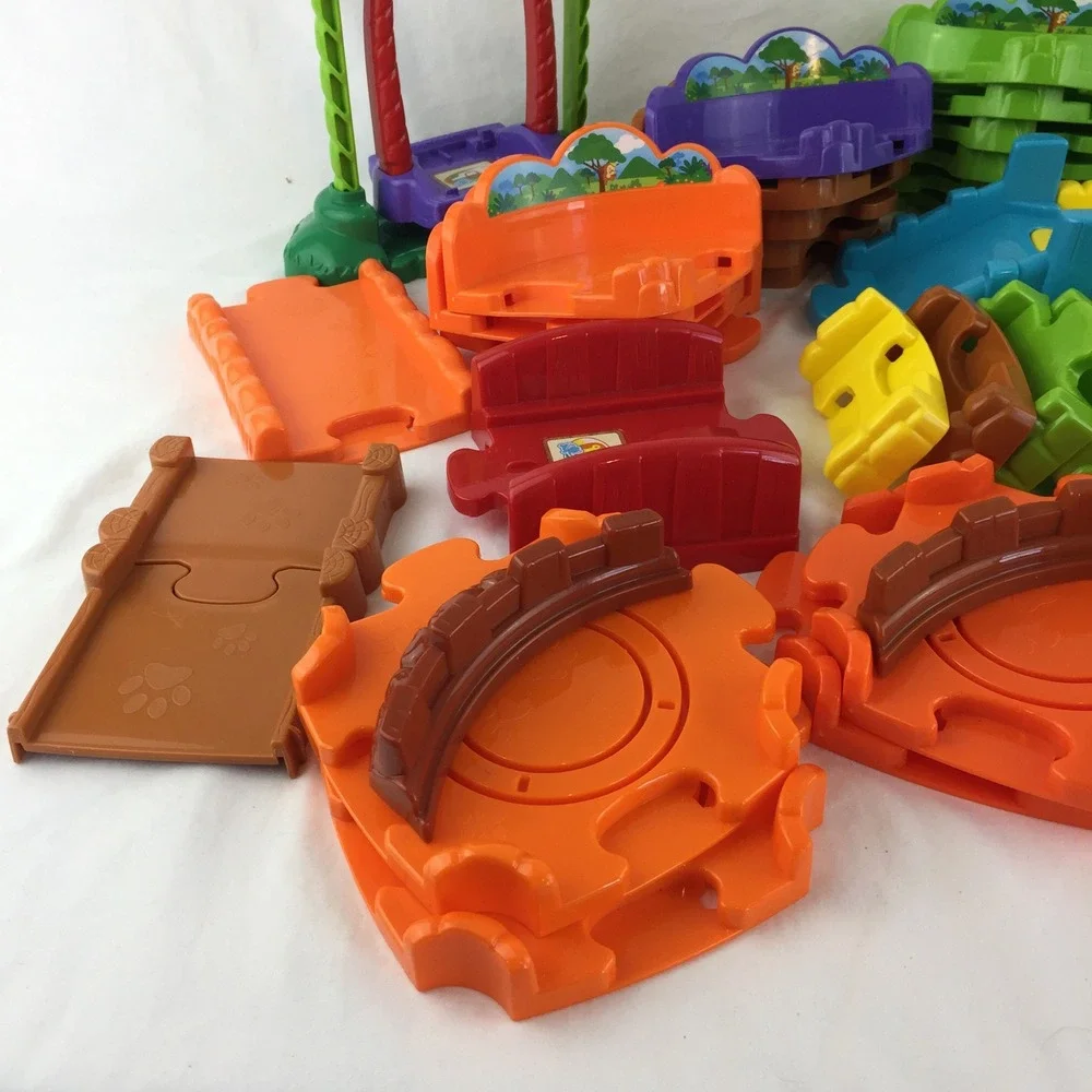 VTech Go Go Smart Animals Monkey Rhino Figures 55 Track Pieces Tested