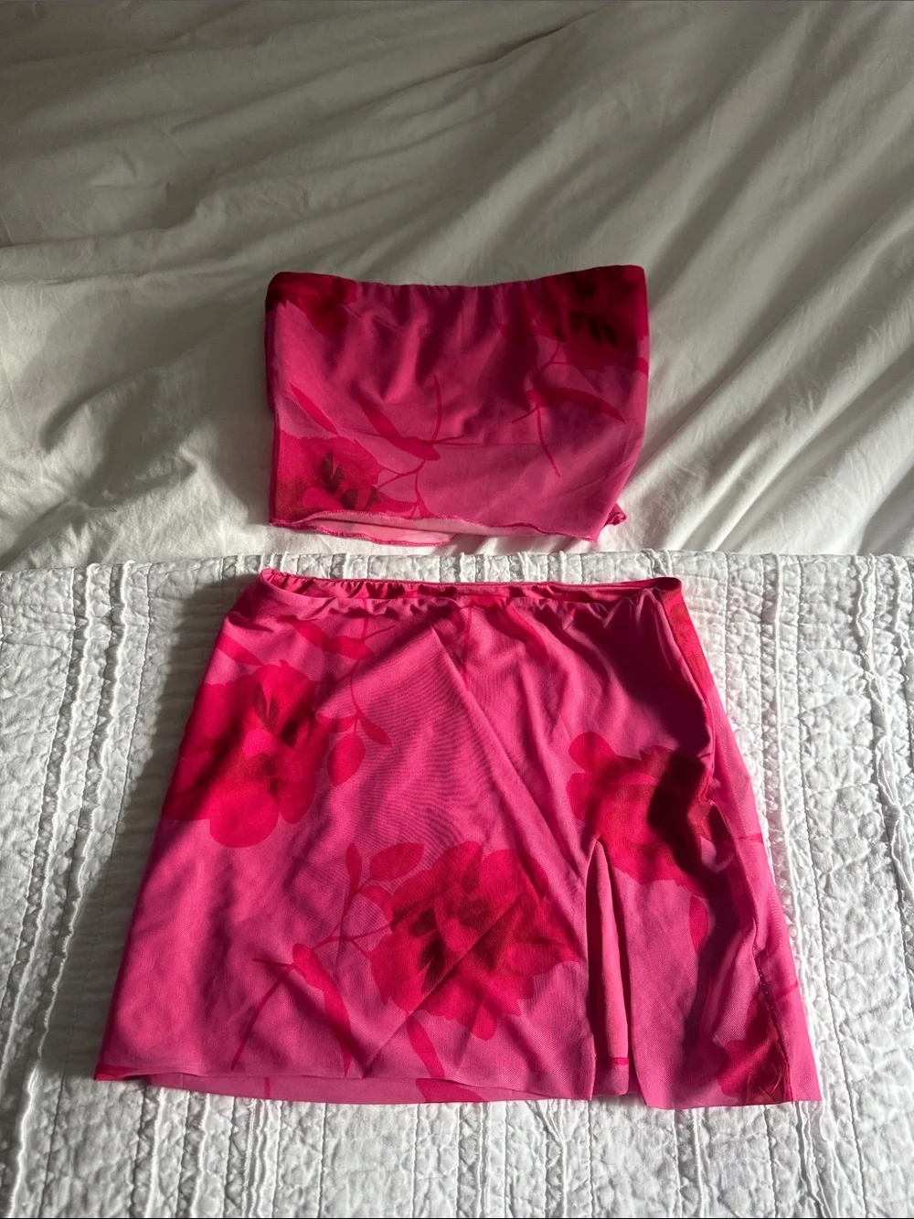 Princess Polly Hot Pink Floral Matching set