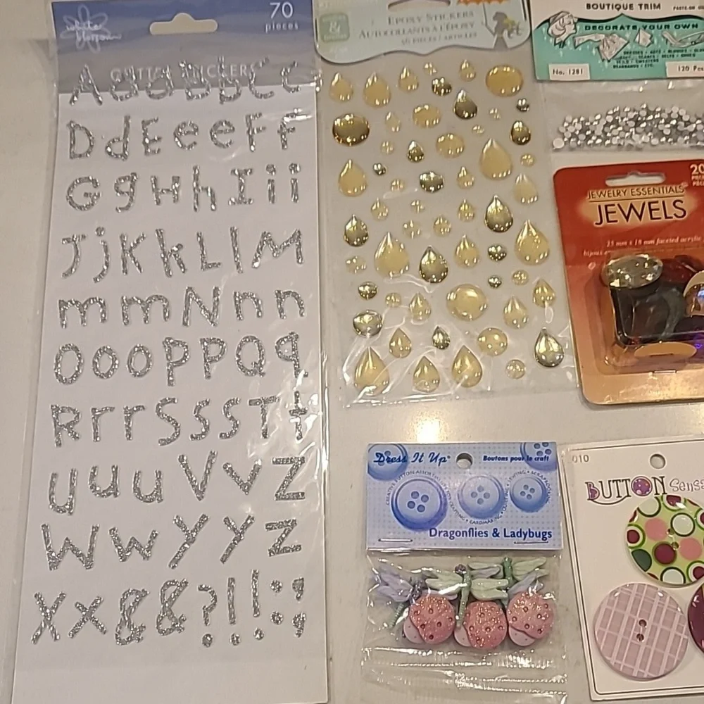 Hobby Lobby buttons gems