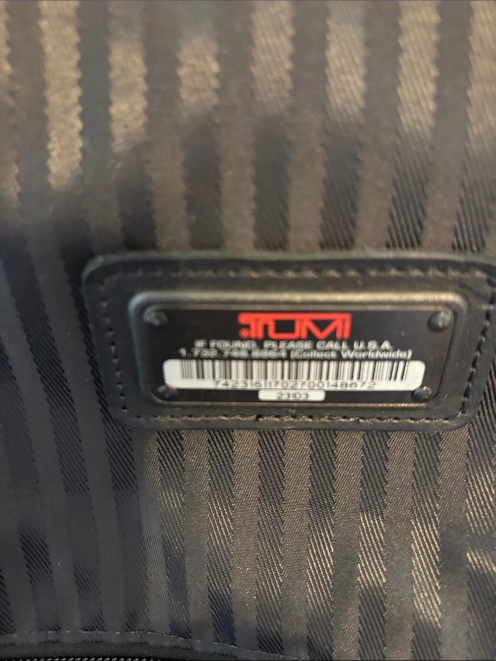 Tumi travel garment