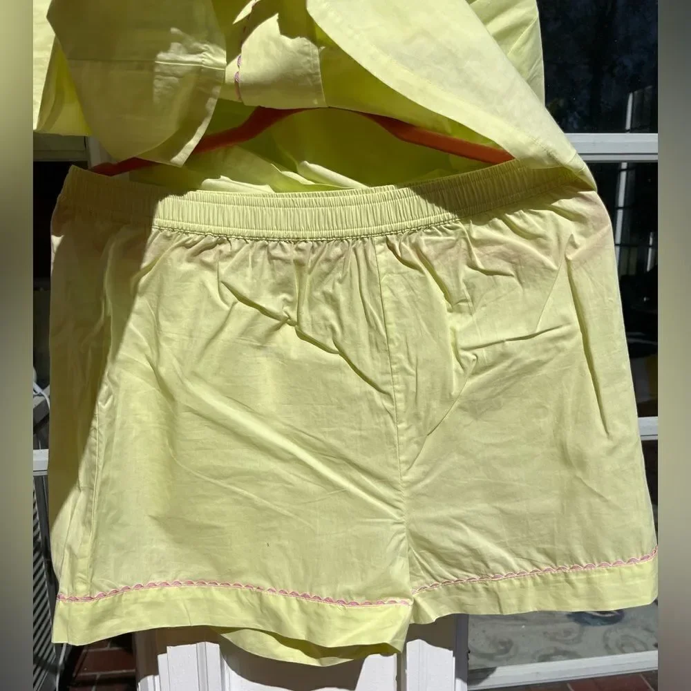 Dora Larsen Mollie Scalloped Pajama Set NWT