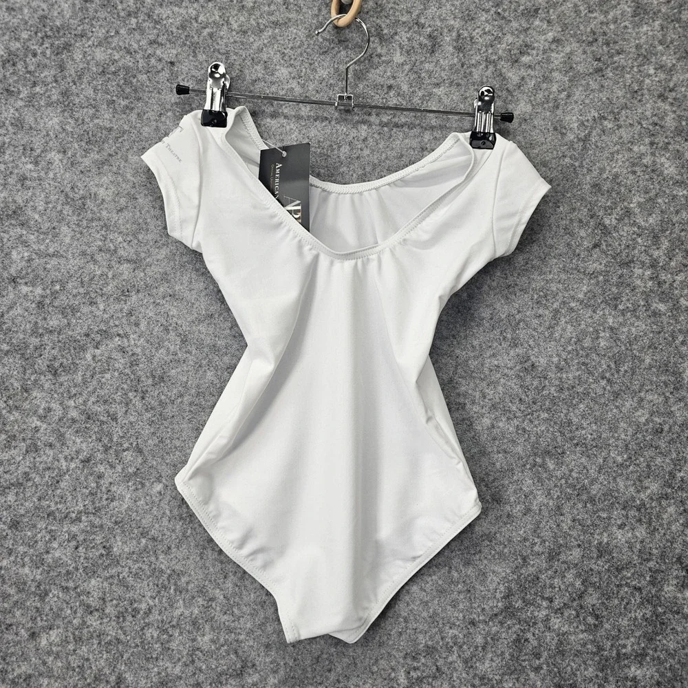 Dance Leotard Girls 4 Smal INT White American Ballet Theatre 1ST POSITION‎ UK