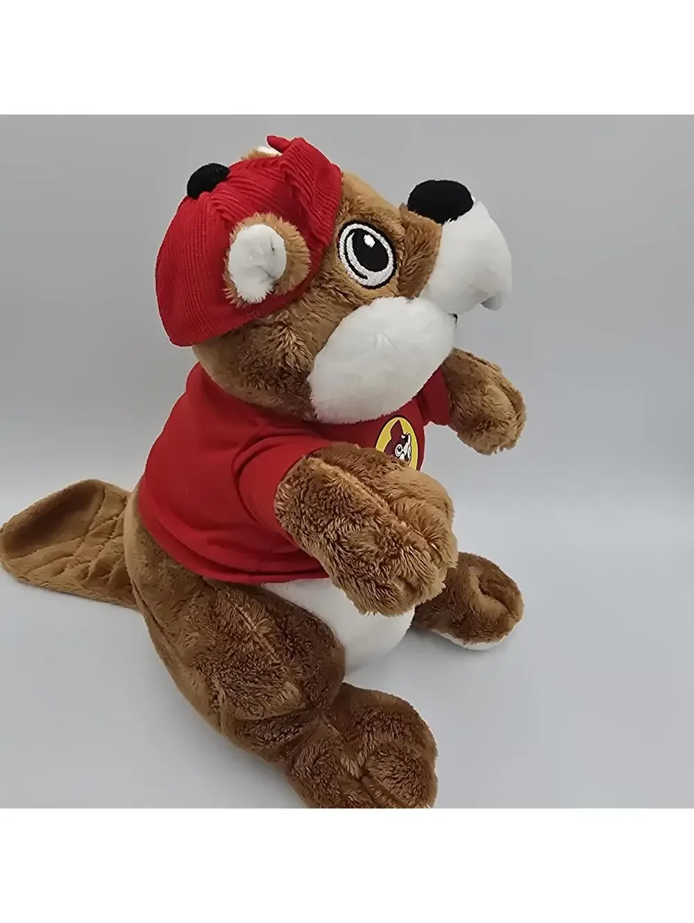 Buc-ee’s Beaver Plush Stuffed Animal Mascot Toy Red Shirt HatRed Shirt and Hat