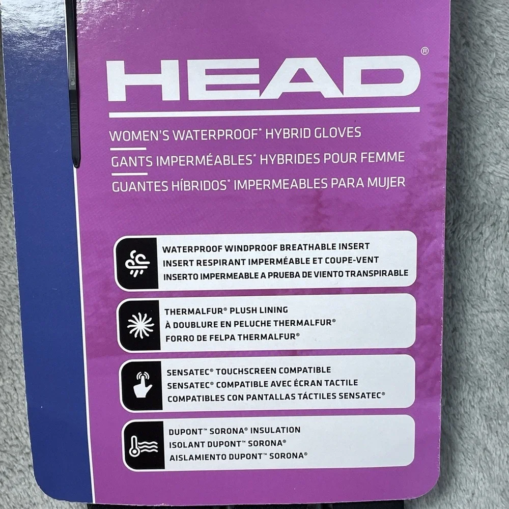 HEAD Women's L Hybrid Gloves Black H1090