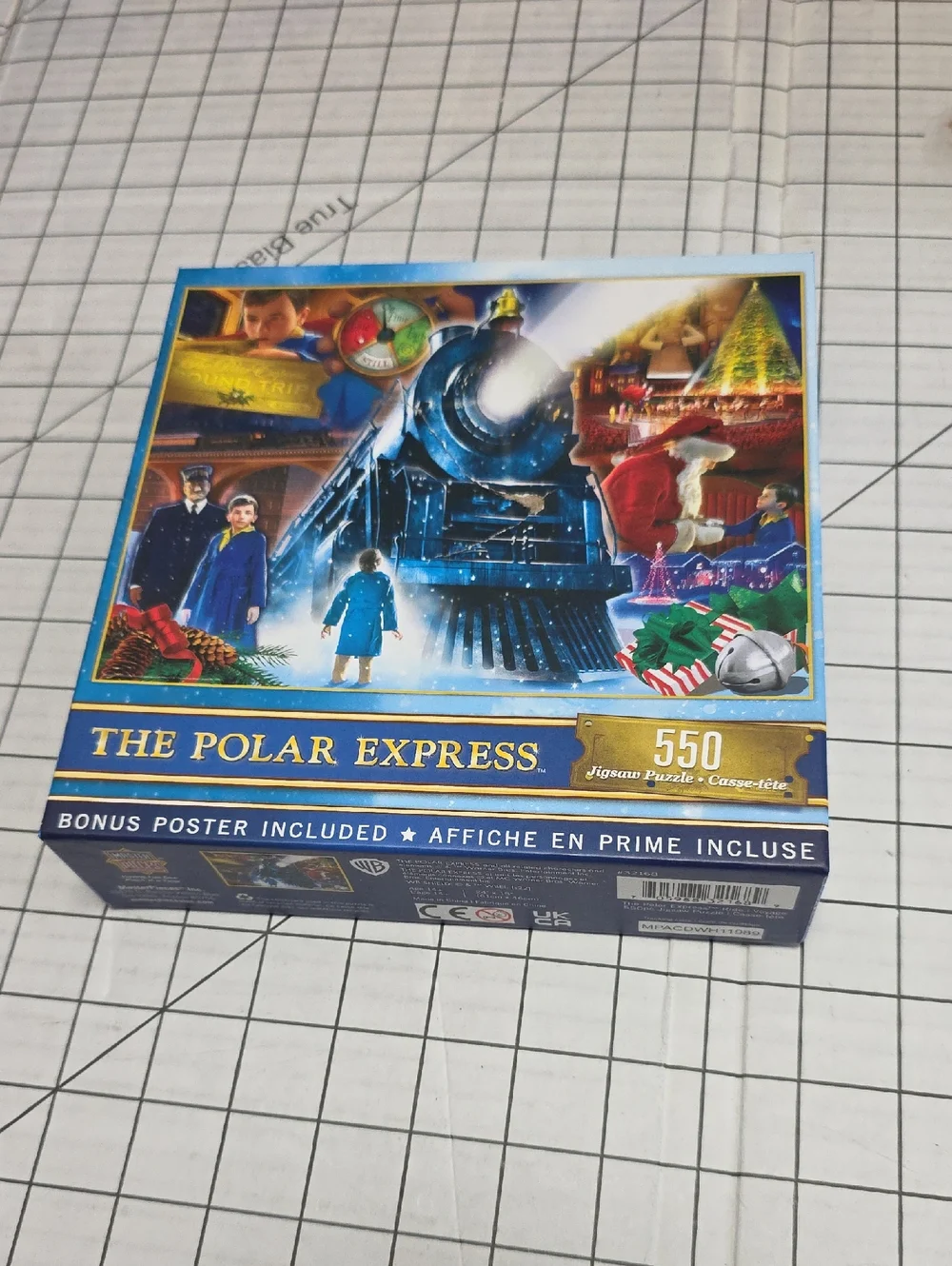 MasterPieces The Polar Express 550-Piece Jigsaw Puzzle - Blue Box, NIB 24