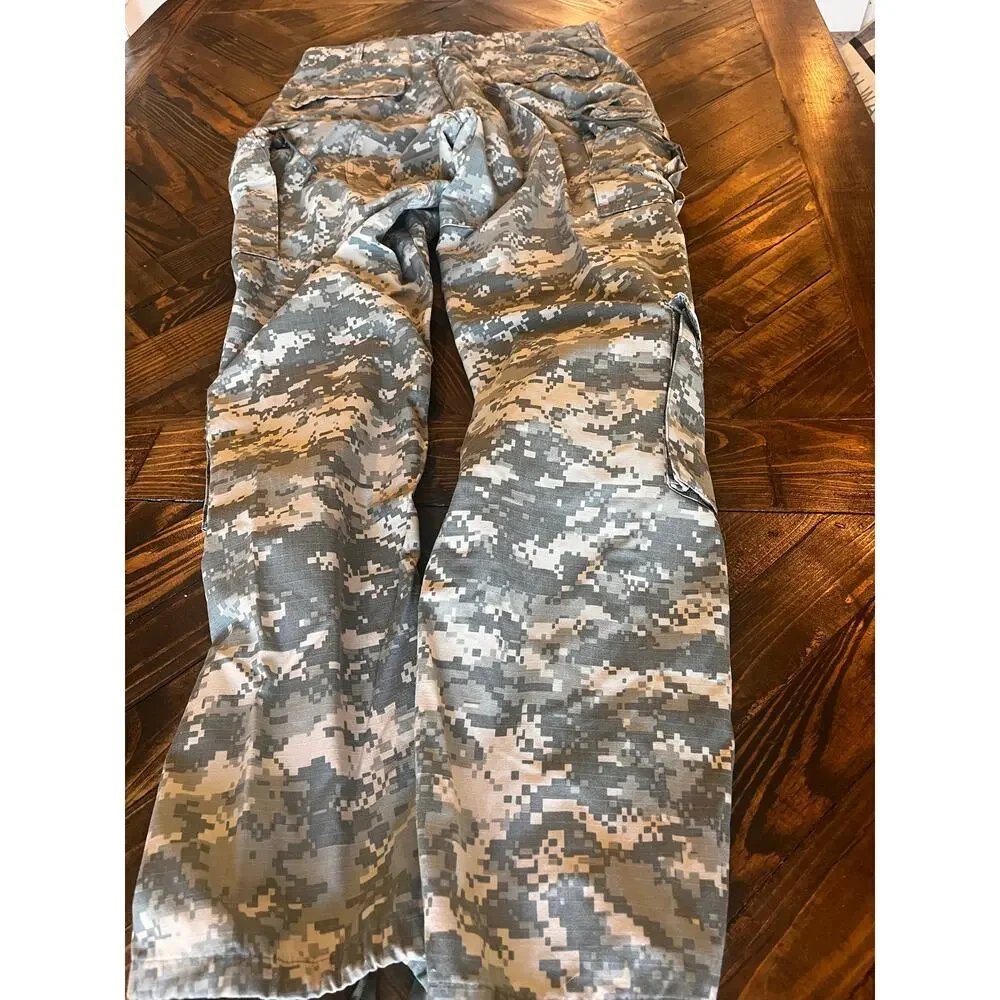 Army Digital Camo Cargo Combat Pants Men Medium X Long Outdoor Hiking Travel