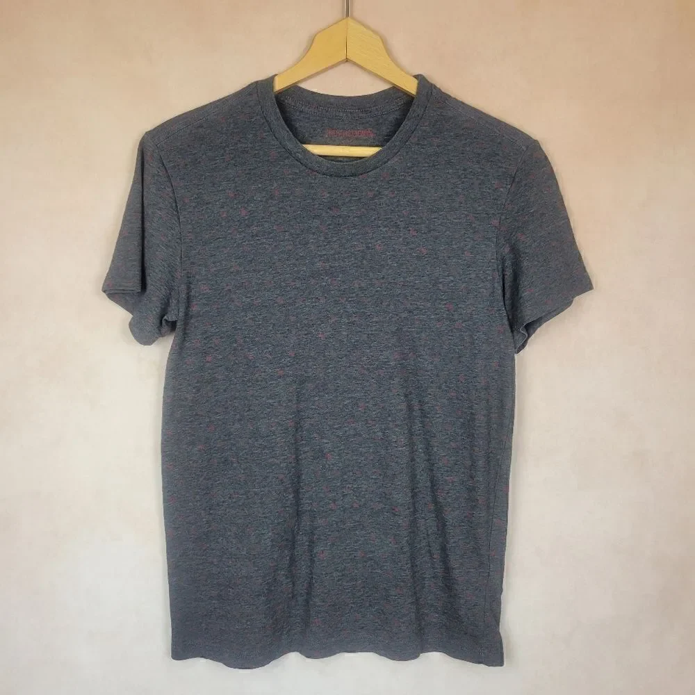 True Religion Gray Short Sleeve T-shirt Logo Print Size Small