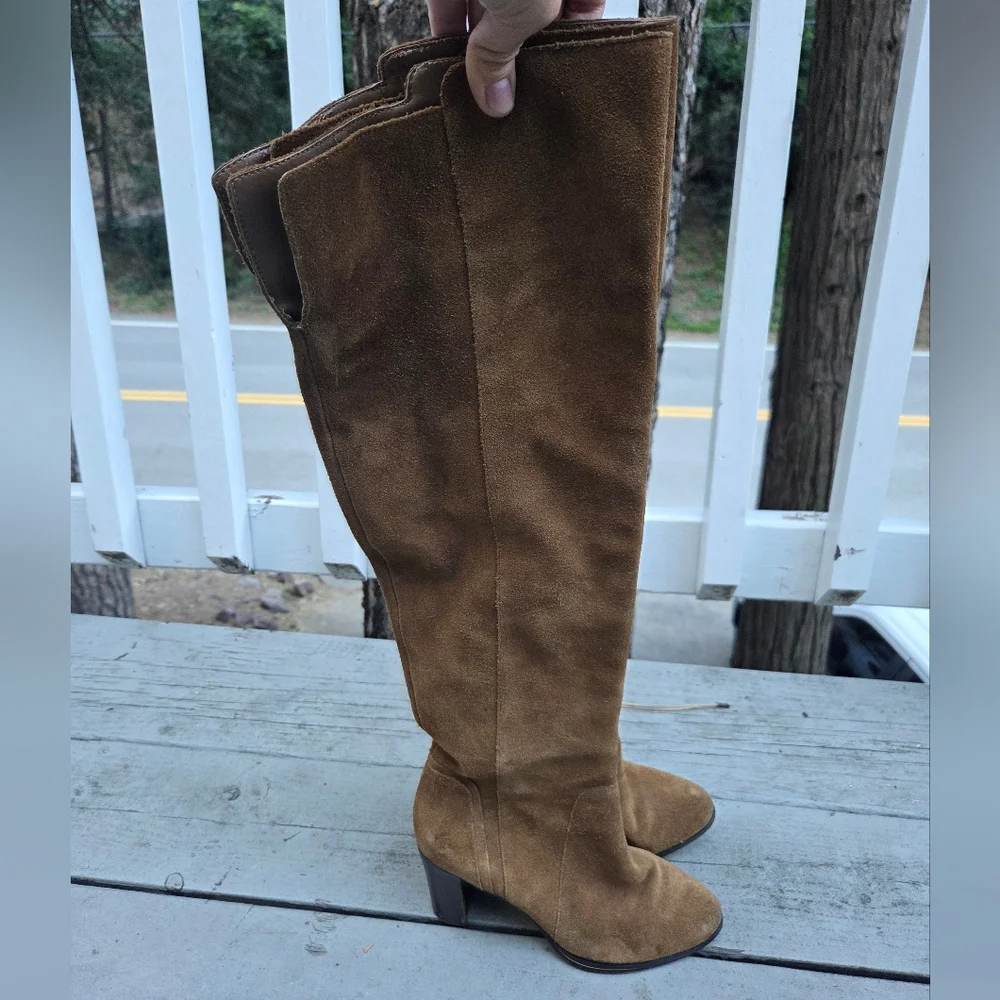 Saks Fifth Avenue‎ Tan Over the Knee Boots