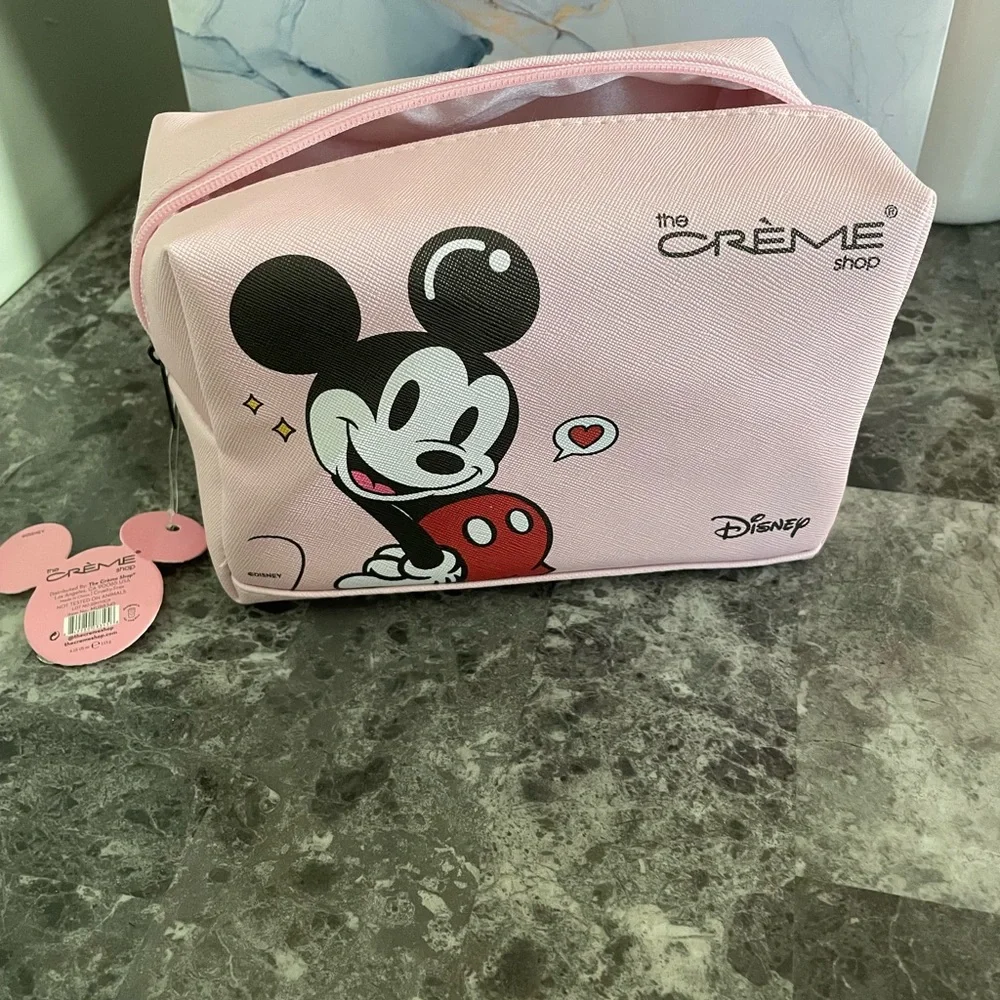 The Creme Disney Mickey‎ and Minnie Make up Bag Light Pink