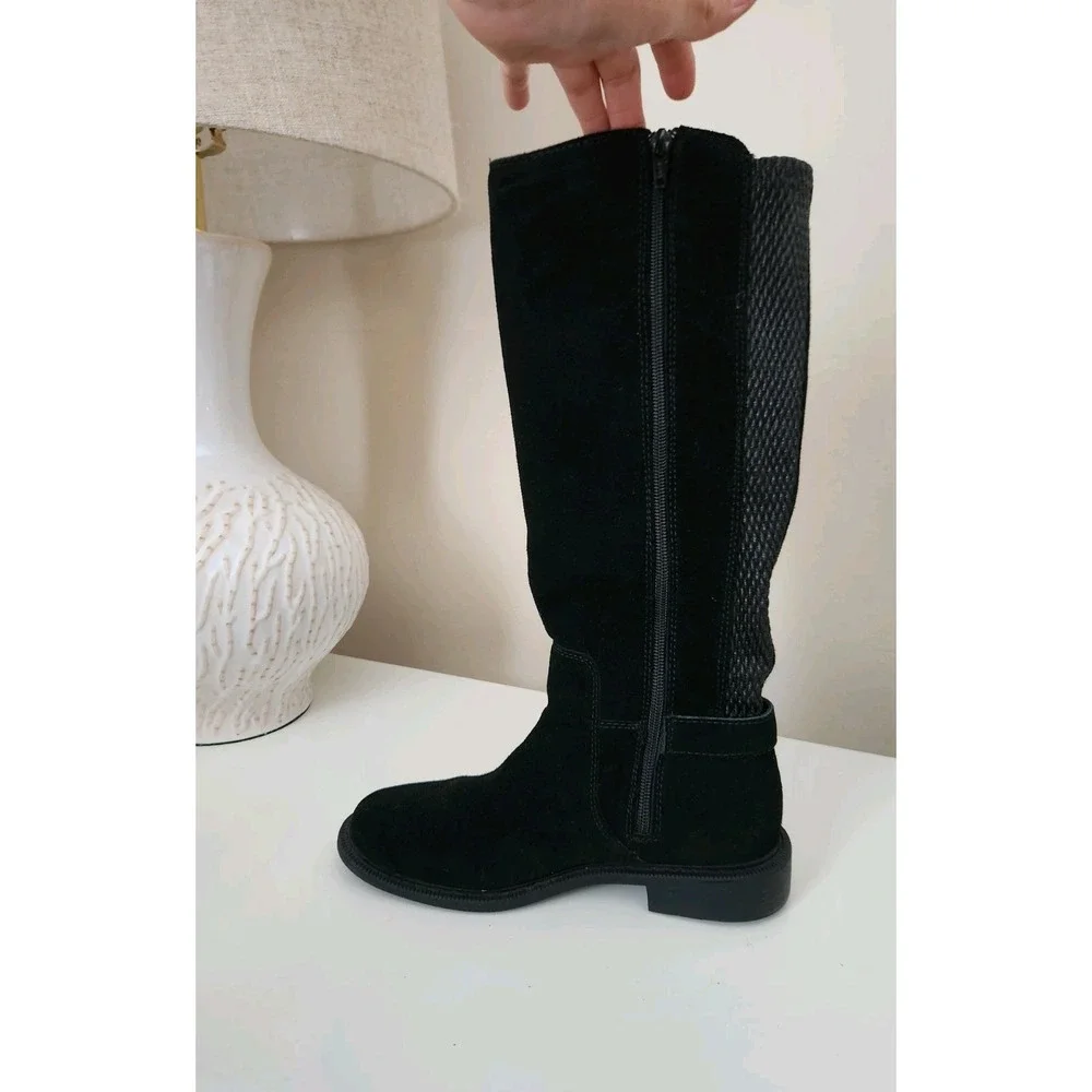 Skechers knee suede fabric