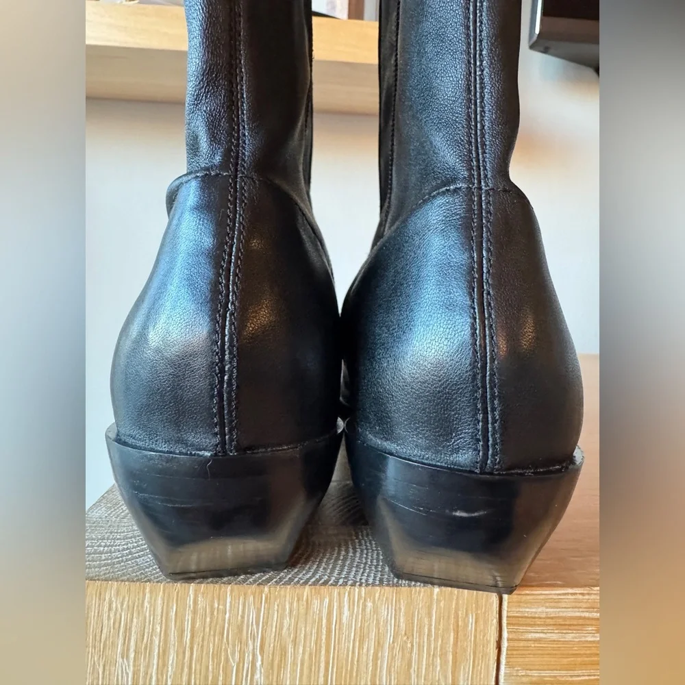 NIB!! MADEWELL Women’s The Idris Ankle Boot True Black Leather Size 9.5 with box