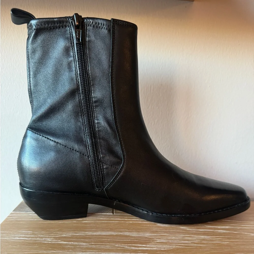 NIB!! MADEWELL Women’s The Idris Ankle Boot True Black Leather Size 9.5 with box