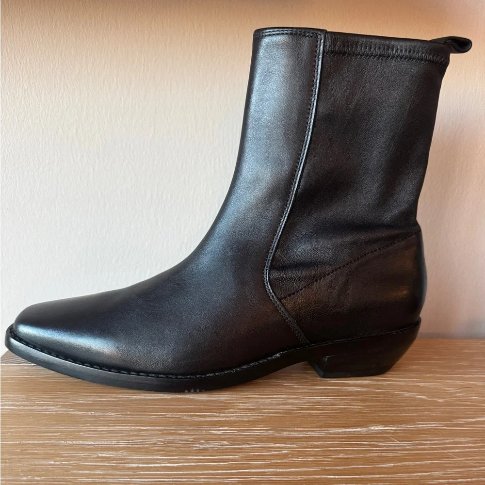NIB!! MADEWELL Women’s The Idris Ankle Boot True Black Leather Size 9.5 with box