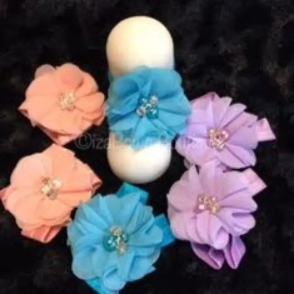 Hand Crafted lavender chiffon