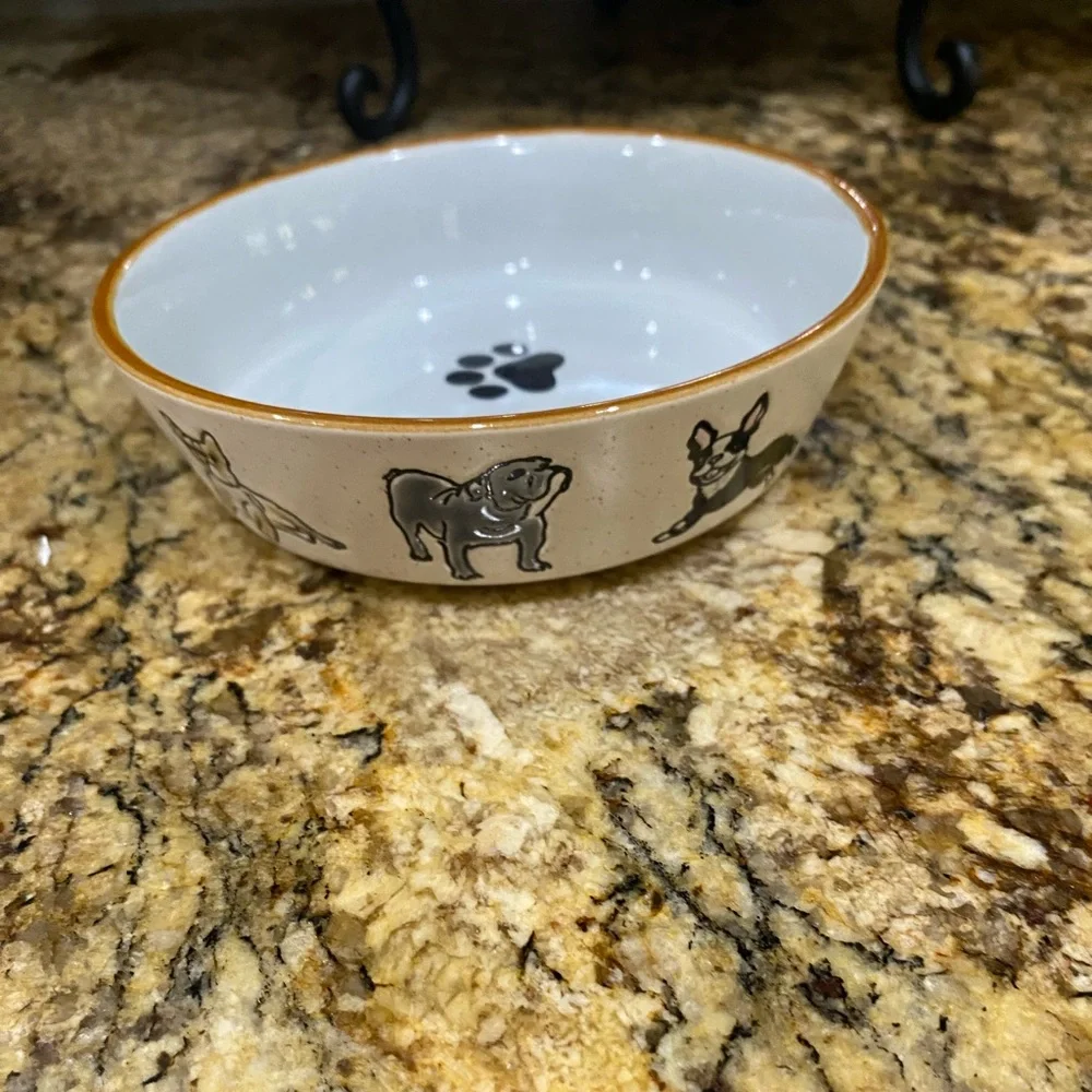 Spectrum Designz speckled 5” pet bowl - Charleston’s Dog Breed - Fabulou! NEW