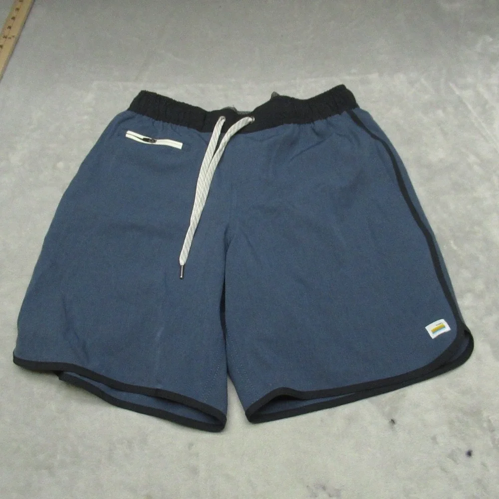 Vuori Banks Shorts Men Small Blue Drawstring Waist Stretch Performance Active 8