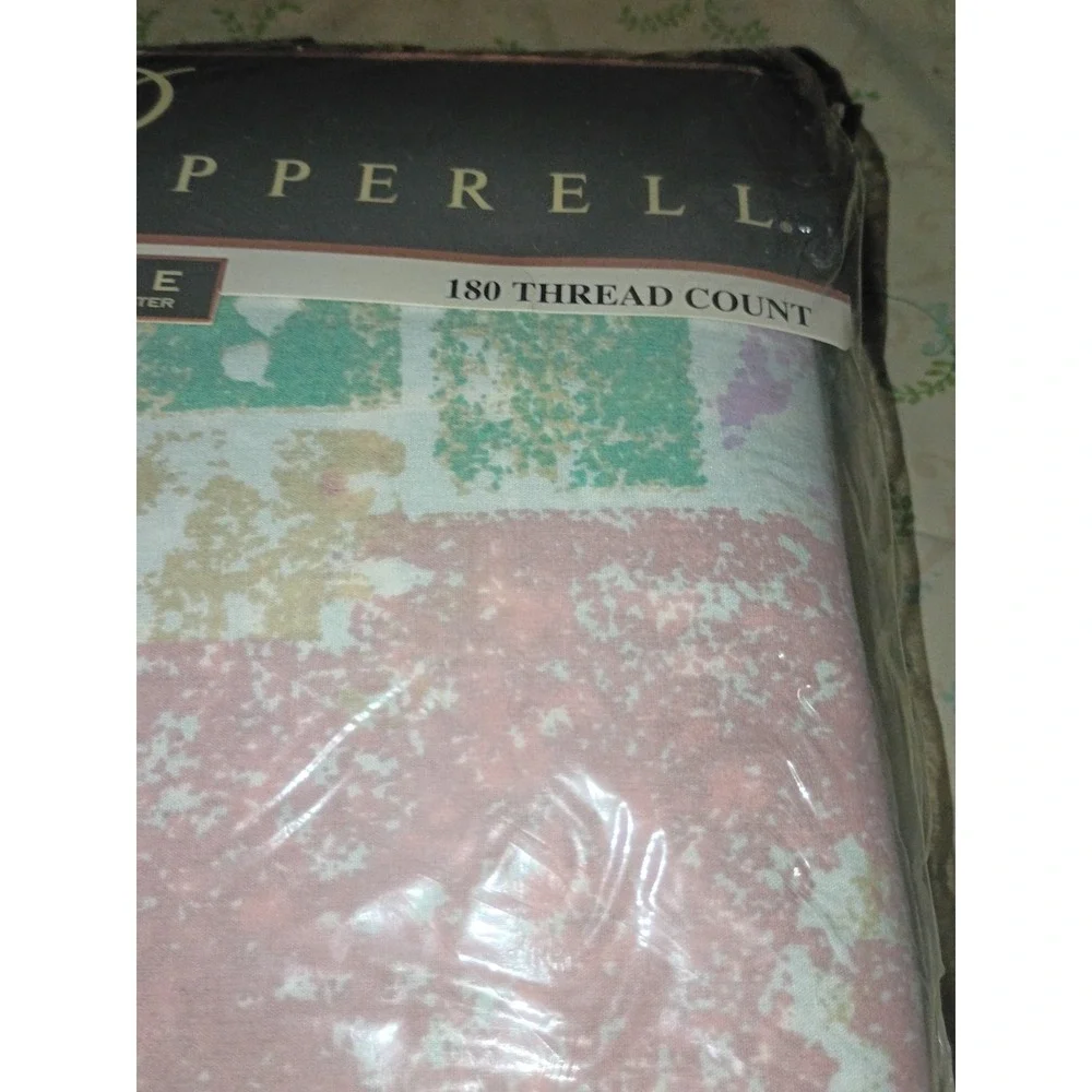 Lady Pepperell 180 Thread Count Twin Bed Sheet Cotton, Poly Sandstone Sealed