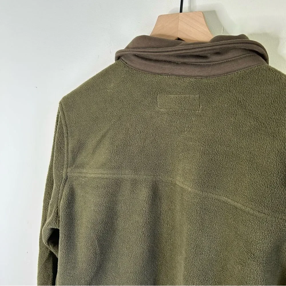 Blank NYC Shacket Women Olive Fleece Plush Jacket size medium