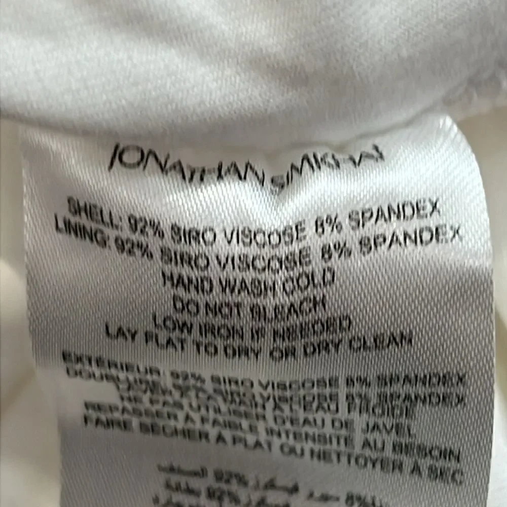 NWT Jonathan SIMKHAI Standard Jaslene Mini T Shirt Dress in White XL Revolve