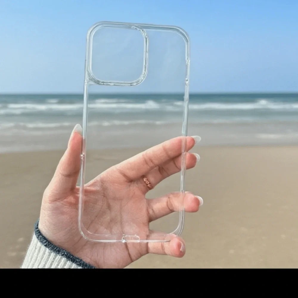Case for IPhone 14 Pro Max Transparent Cover With Bumper Edges
