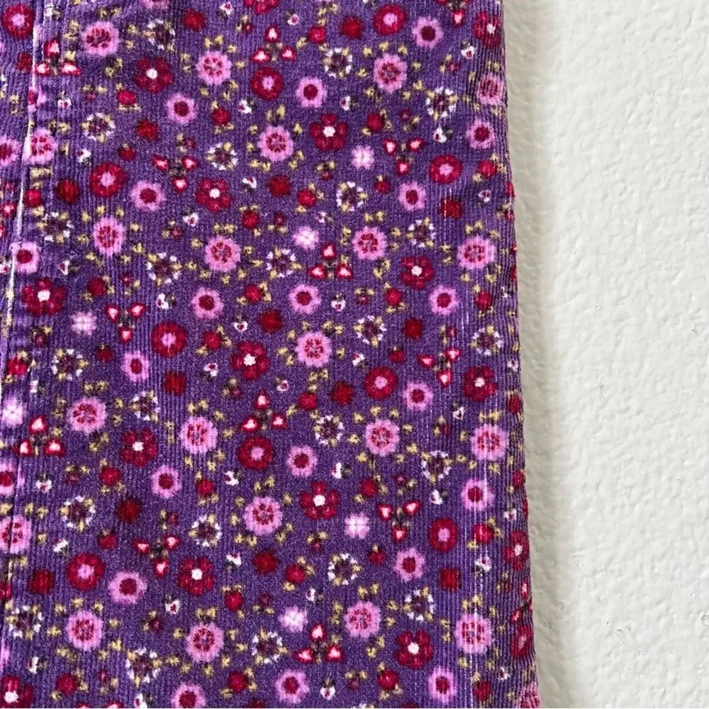 The Children’s Place purple floral corduroy pencil skirt