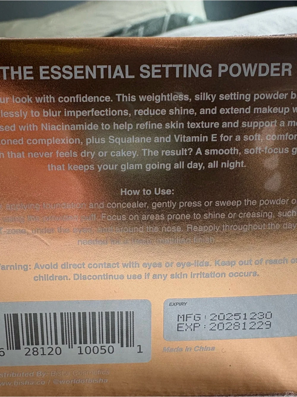 BISHA The Essential Setting Powder - Tokyo Translucent (Golden Rose Box)