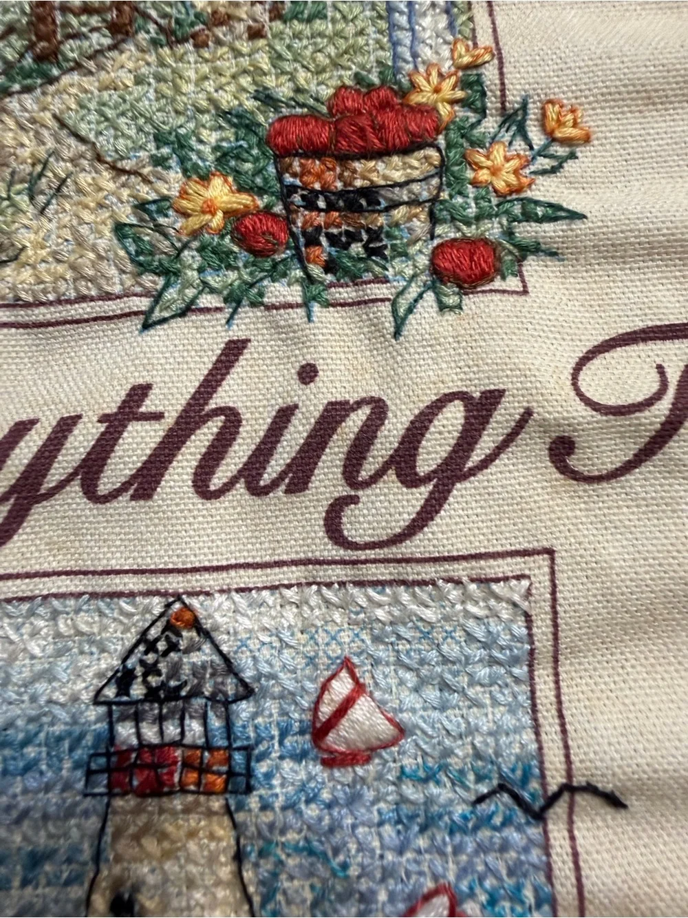 dimensions Seasonal Cross Stitch Wall Hanging 