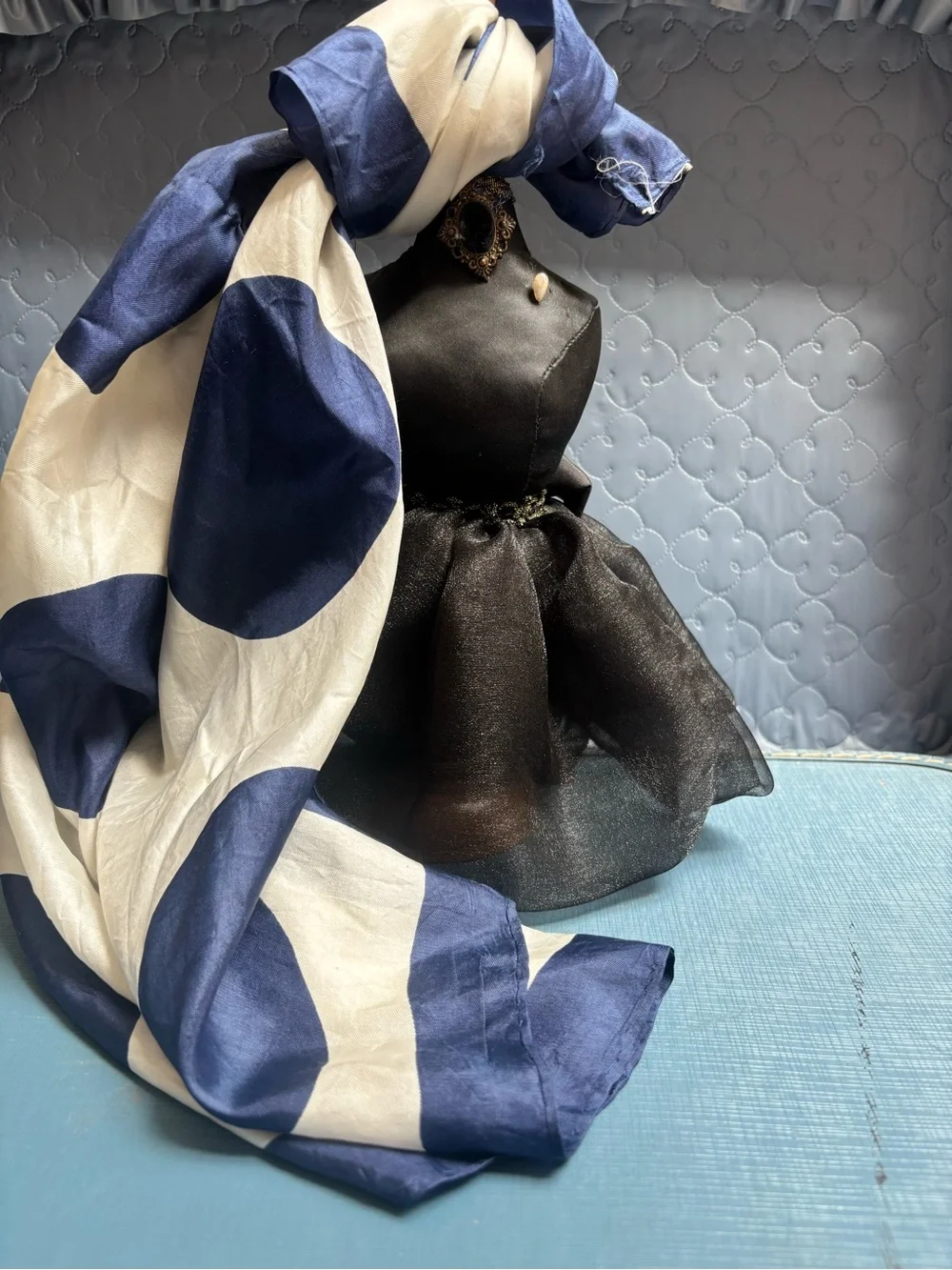 vintage Glentex scarf made in Japan with a silk blend material.