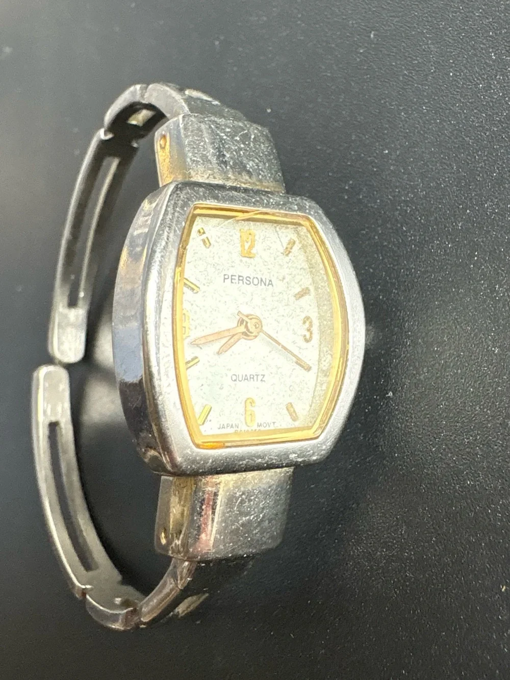 Persona Two-Tone Silver and Gold Women's Quartz Bracelet Watch