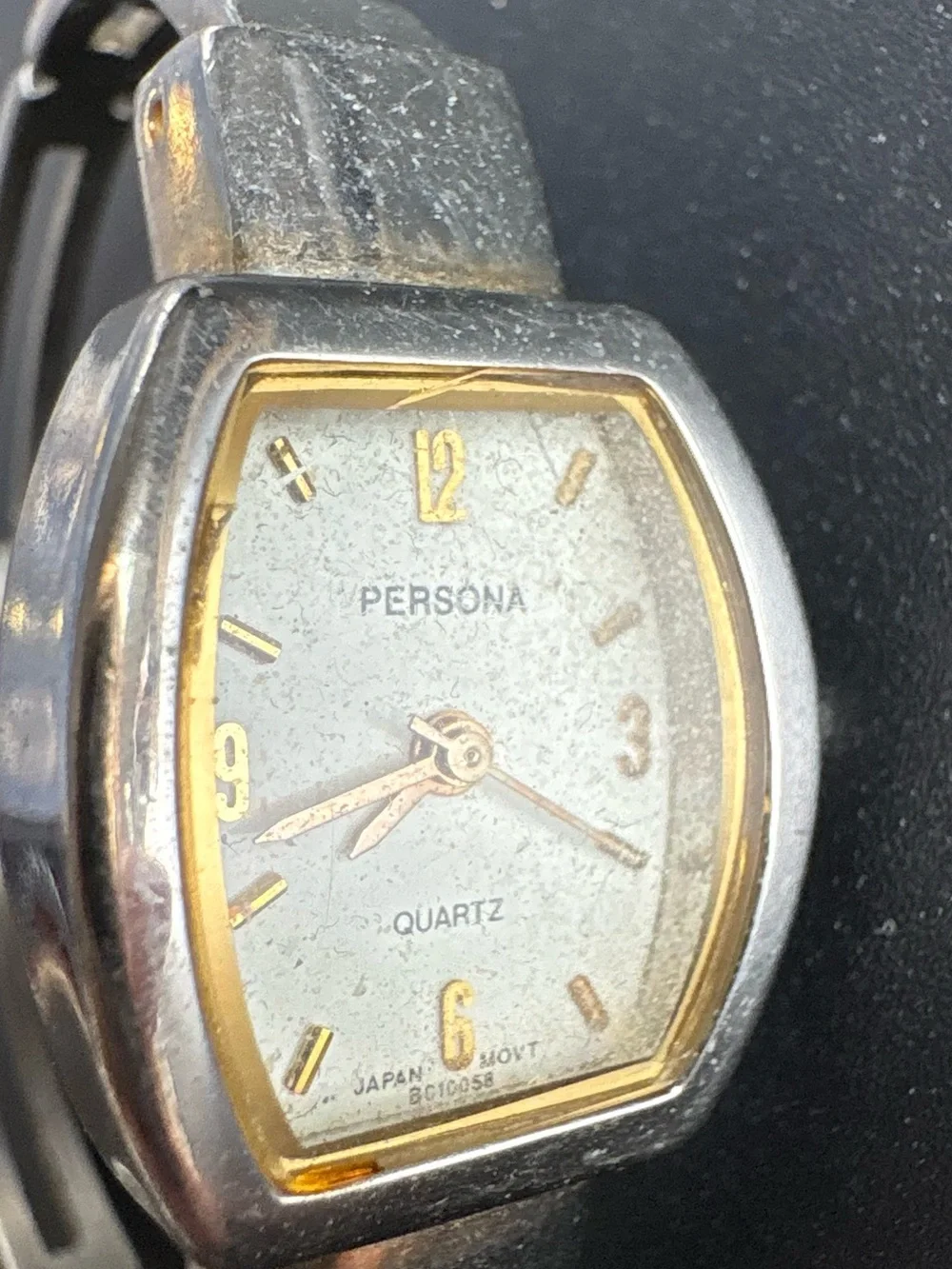 Persona Two-Tone Silver and Gold Women's Quartz Bracelet Watch