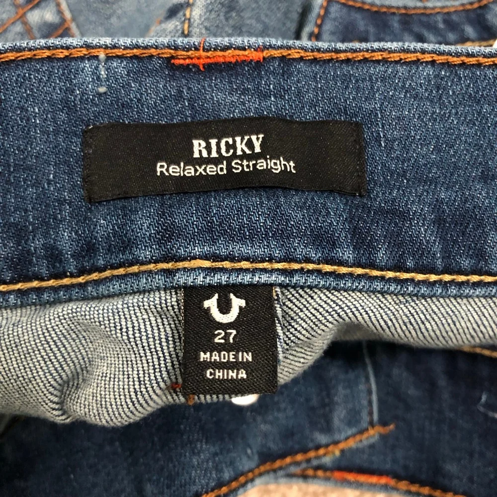 True Religion Ricky Relaxed Straight Jeans Mens Size 27