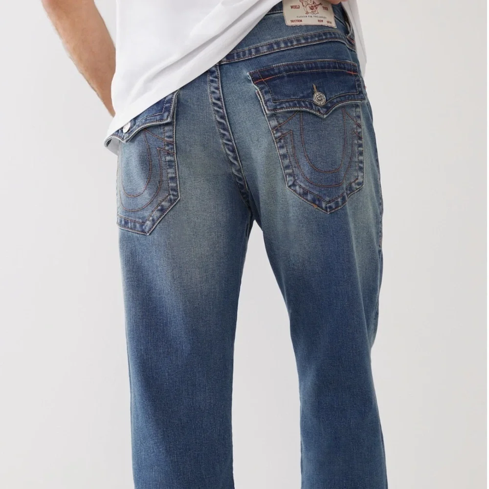 True Religion Ricky Relaxed Straight Jeans Mens Size 27