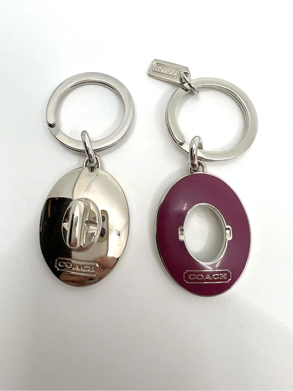 Coach enamel oval