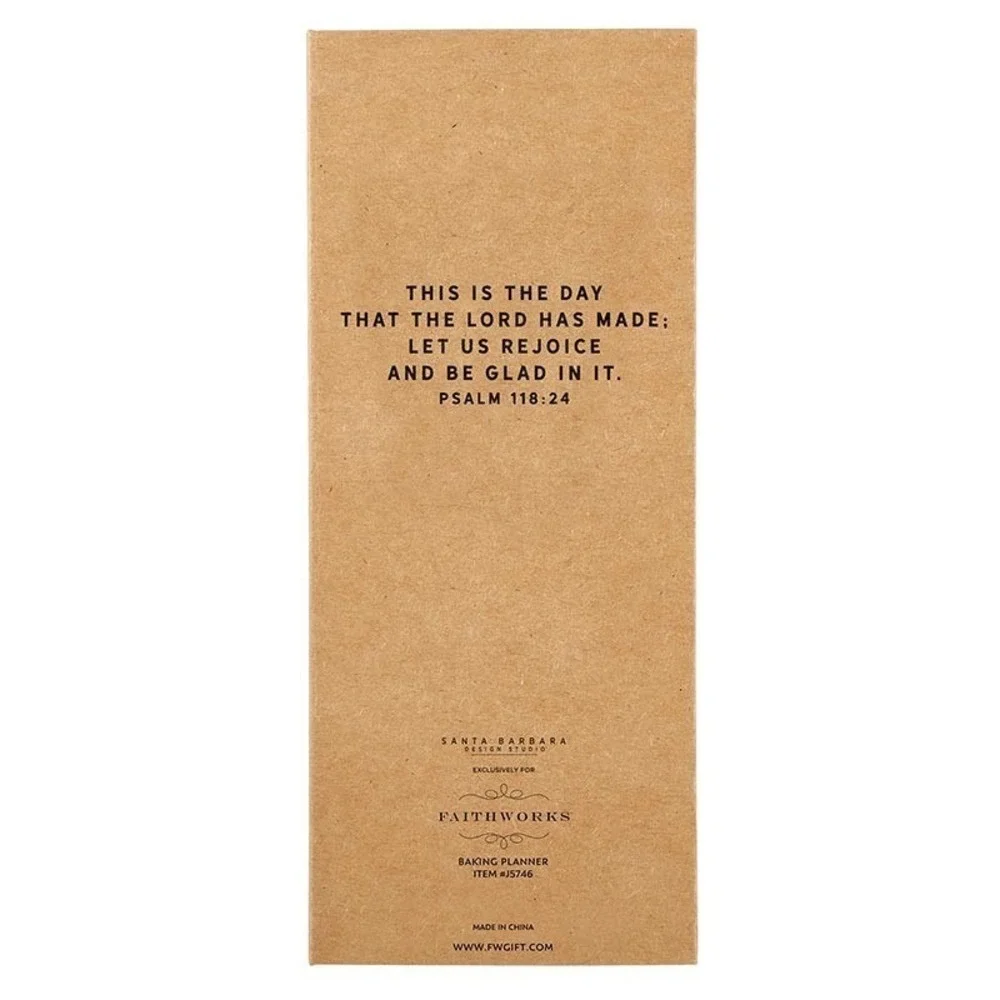 Faithworks baking planner