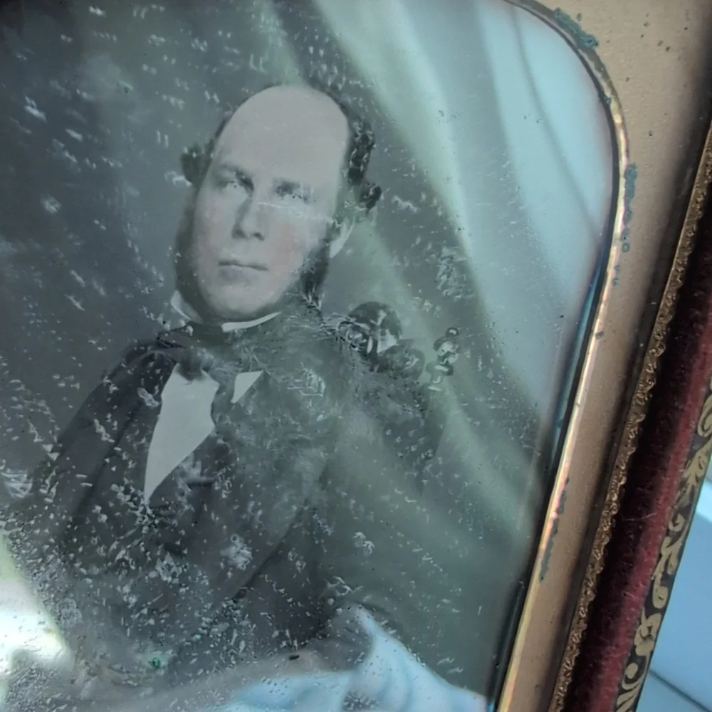Vintage daguerreotype man