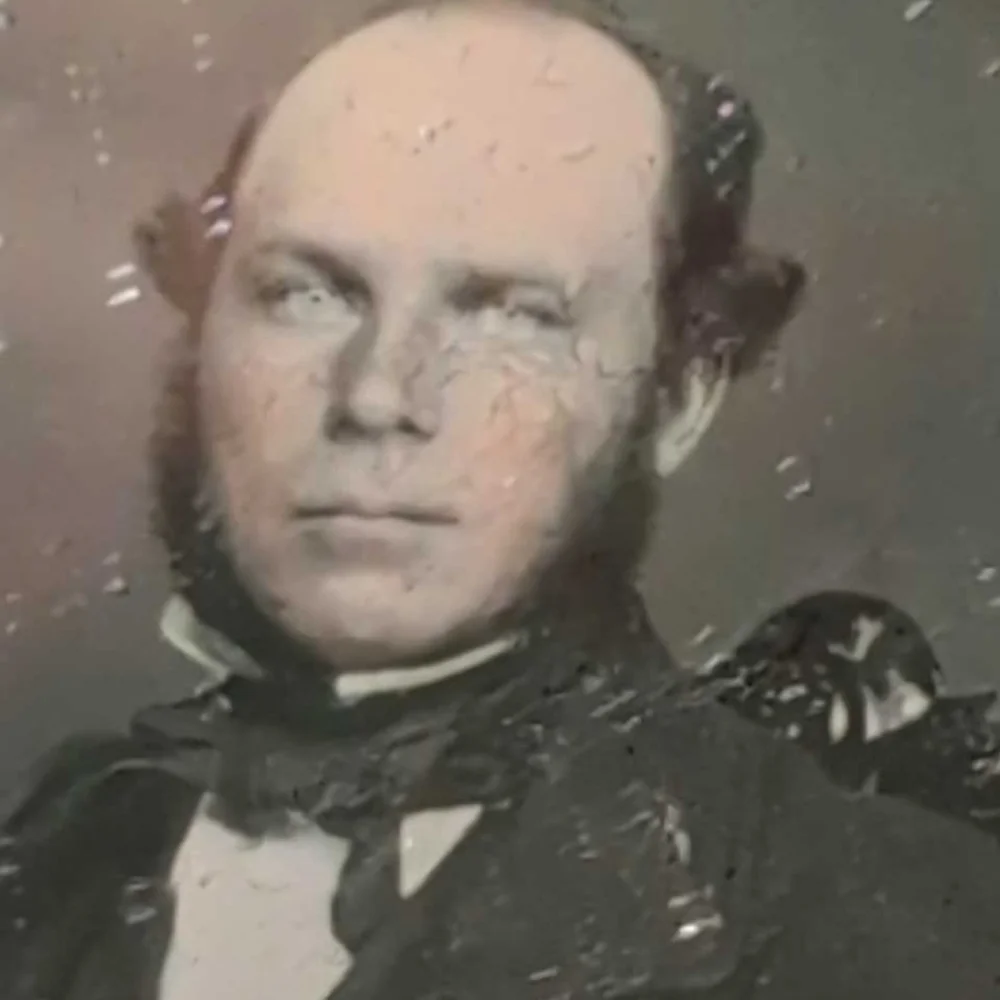 Vintage daguerreotype man