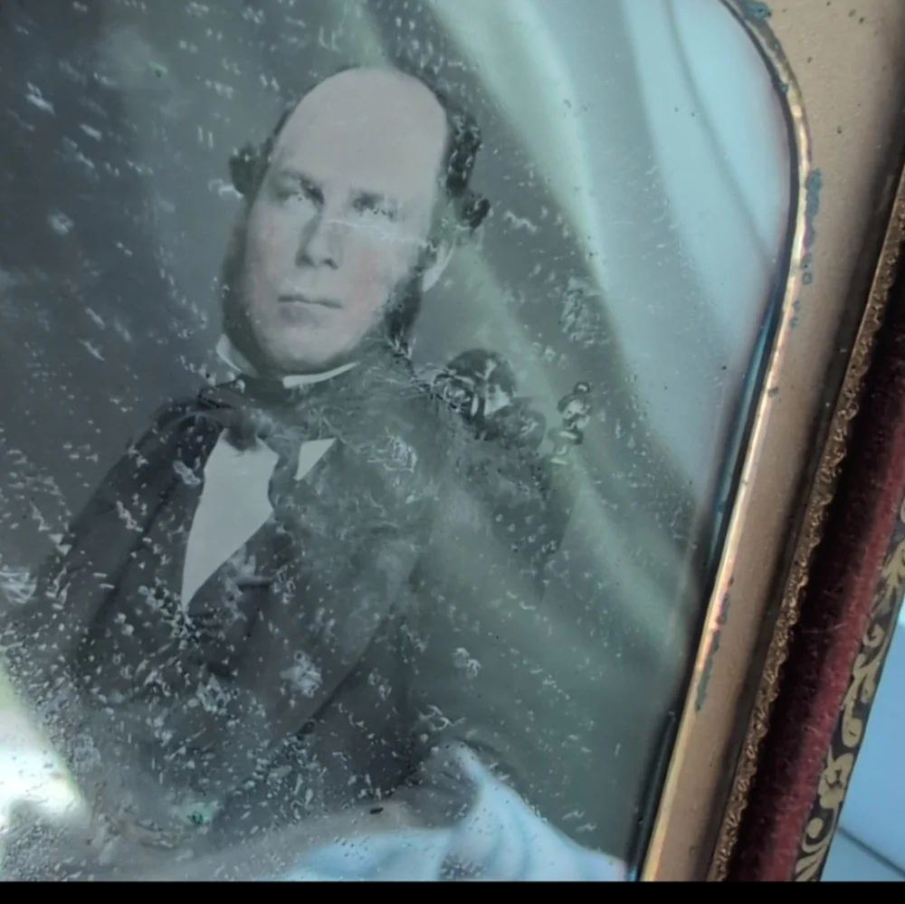 Vintage daguerreotype man