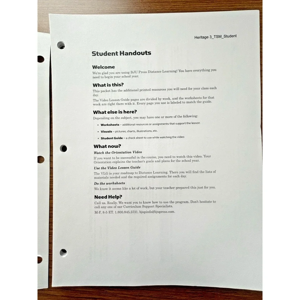 BJU Press Heritage Studies Grade 3‎ Teacher's Guide Student Notebook & Handouts