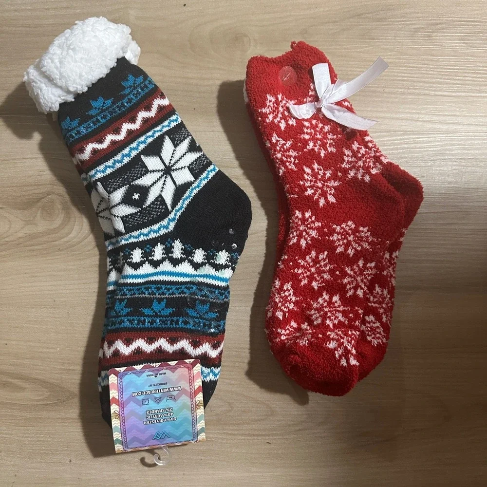Winterlace sherpa socks