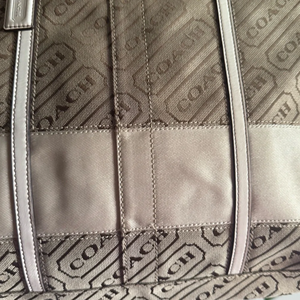 Coach tan canvas