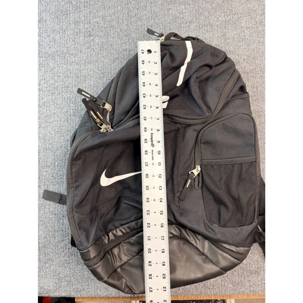 Nike Elite Hoops Pro Basketball Backpack Black White Max Air Straps Travel Bag