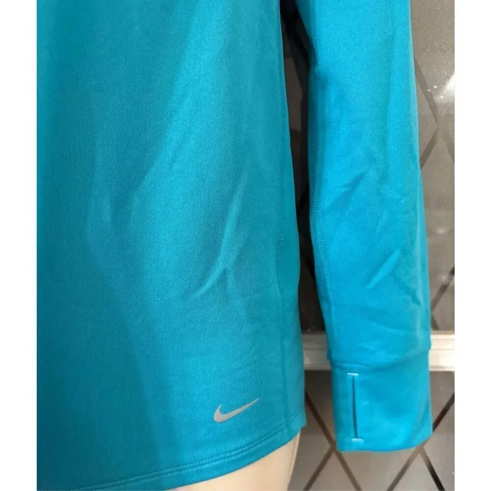 NIKE Women’s Relay Running Top Midweight Long Sleeve Funnel Neck Size XS