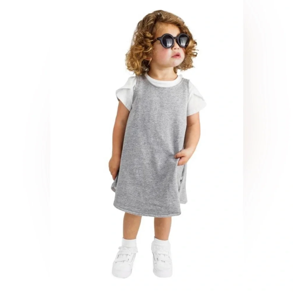 NWT‎ Miles & Milan Baby Heathered Millie Dress With Scrunchie Size 12-18 Months