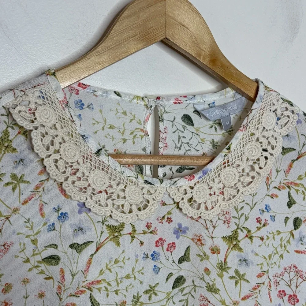 Redherring floral polyester equals