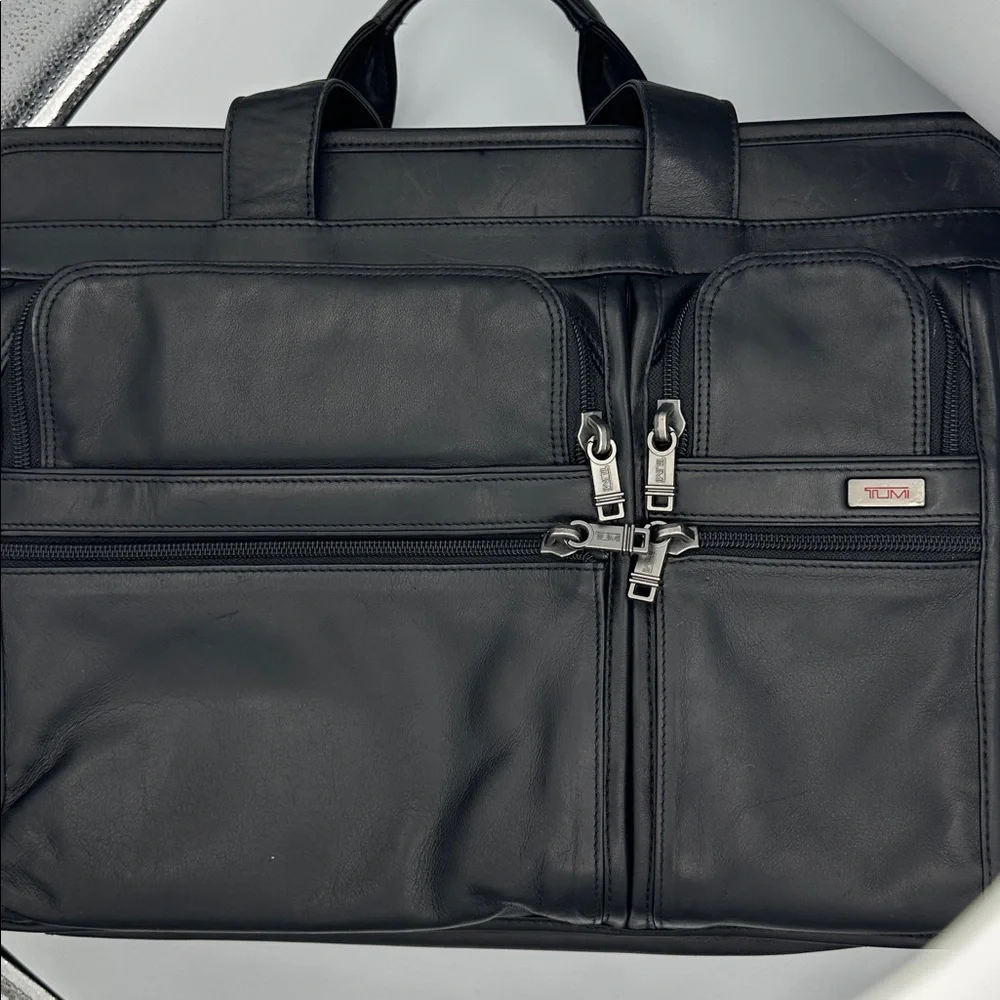 Tumi alpha leather