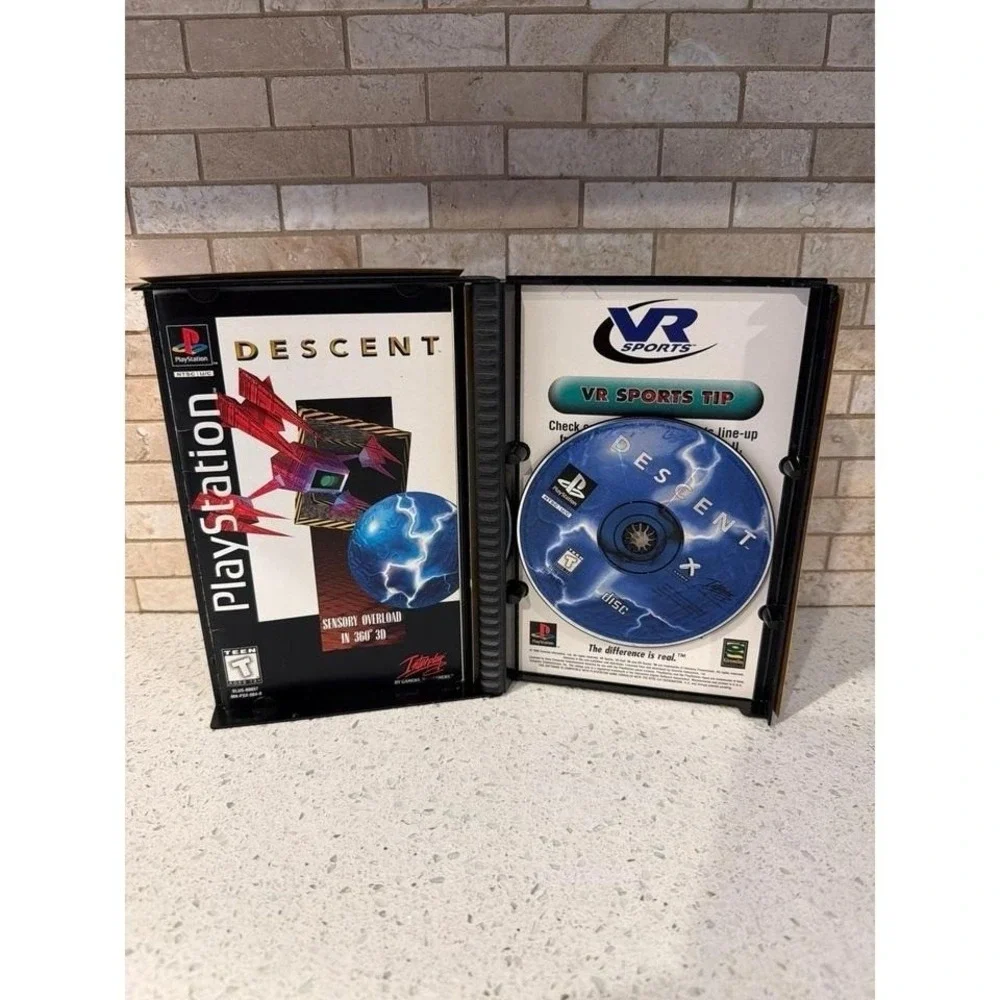 Descent PS1‎ Game Long Box Complete with Registration Card