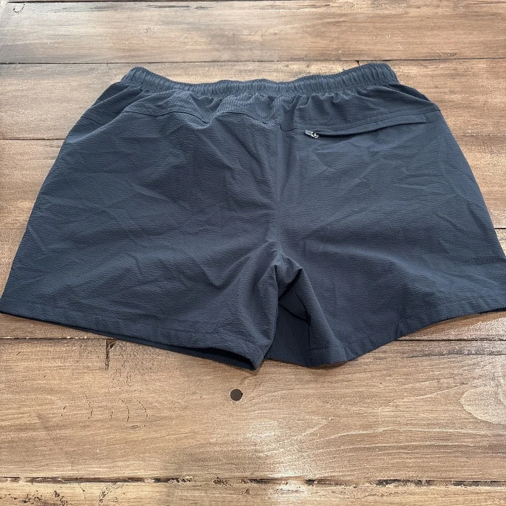 VRST Mens Swim Trunks Size M Blue Nylon Stretch Mesh Lined Pockets Drawstring